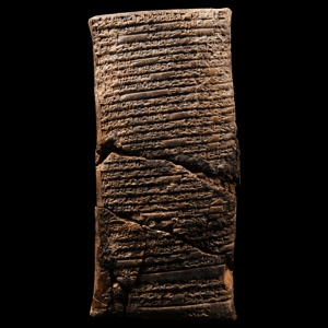 Old Babylonian Cuneiform Tablet, a Letter from Iluni King of Ešnunna to Warassa King of Dêr