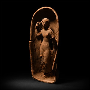 Terracotta Aphrodite in Alcove