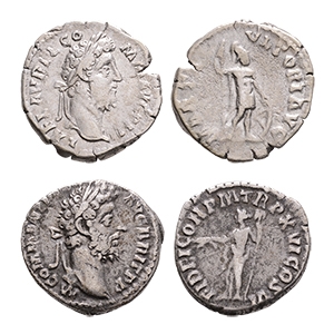 Ancient Roman Imperial Coins - Commodus - AR Denarii Group [2]