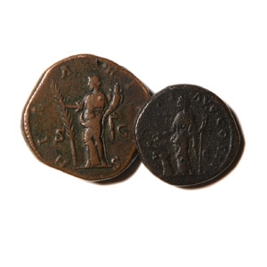Ancient Roman Imperial Coins - Marcus Aurelius and Lucilla - Dupondius and Sestertius Group [2]