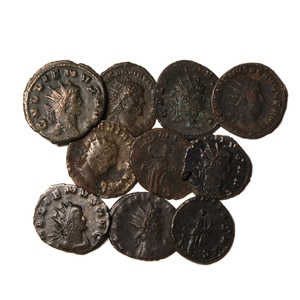 Ancient Roman Imperial Coins - Gallianus to Quintillus - AE Antoninianii Group [10]