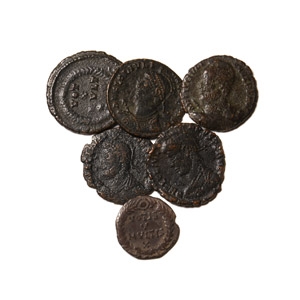Ancient Roman Imperial Coins - Julian II - Siliqua and Bronzes Group [6]