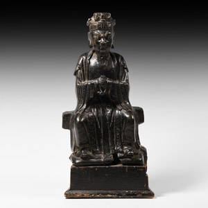 Chinese Ming Seated Magistrate Figurine