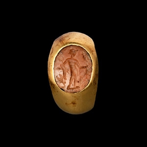 Gold Ring with Mercury Gemstone