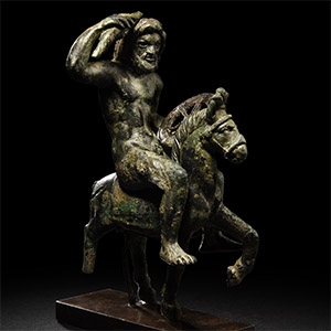 Gallo-Roman Statuette of God Taranis on Horseback