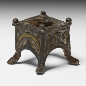 Roman Enamelled Bronze Miniature Votive Altar