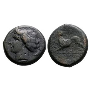Ancient Greek Coins - Sicily - Kentoripai - Persephone AE Drachm