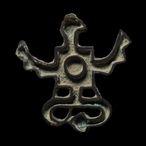 Central Asian Eagle and Snake Compartmented Seal Pendant