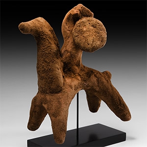 Archaic Greek Mounted Warrior with Shield