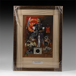 Roman Coin and Limited Edition Framed Print