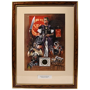Roman Coin and Limited Edition Framed Print