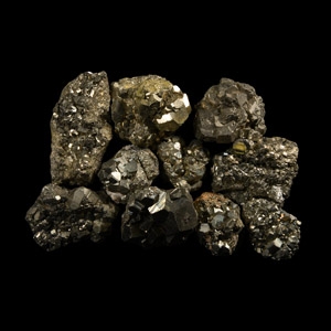 Natural History - Pyrite Crystal Specimen Group