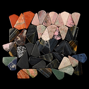 Natural History - Cut and Polished Gemstone Gaming Piece Group