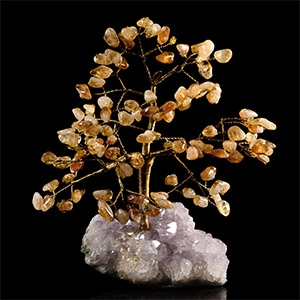 Natural History - Citrine and Amethyst Gem Tree