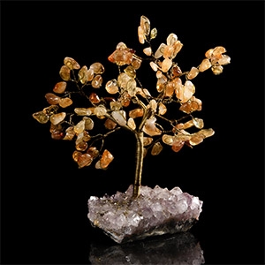 Natural History - Citrine and Amethyst Gem Tree