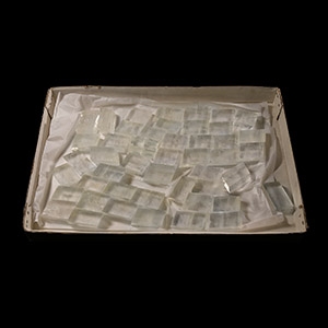 Natural History - Box of Iceland Spar Mineral Specimens
