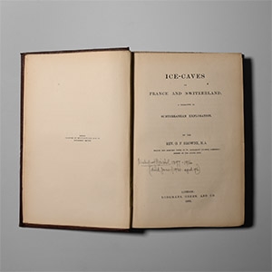 Natural History Books - Browne - Ice-Caves of France and Switzerland
