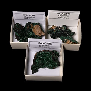 Natural History - Malachite Crystal Specimen Group