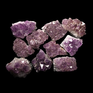 Natural History - Cut Amethyst Crystal Geode Section Group