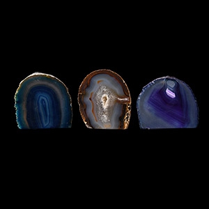 Natural History - Cut and Polished Agate Crystal Geode End Group