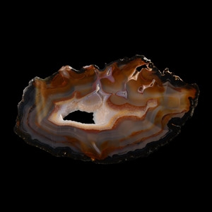 Natural History - Large Cut and Polished Agate Crystal Geode Slice