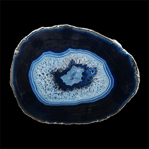 Natural History - Large Cut and Polished Agate Crystal Geode Slice