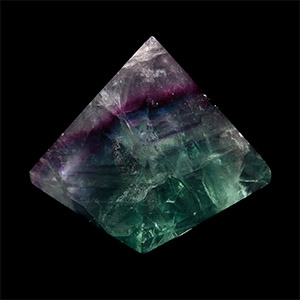 Natural History - Cut and Polished Fluorite Oblique Pyramid