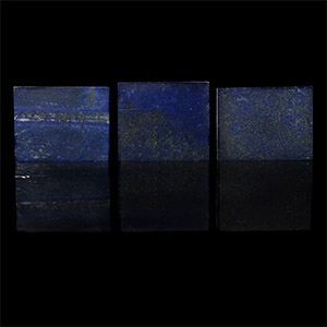Natural History - Cut and Polished Lapis Lazuli Tile Group