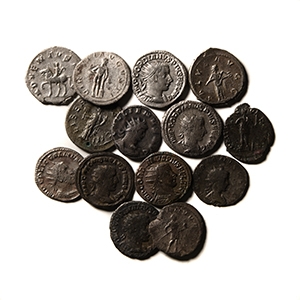 Ancient Roman Imperial Coins - Gordian III and Later - AR Antoninianii Group [14]