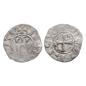 World Coins - Crusader Issues - Cyprus - Henry I - Billon Denier
