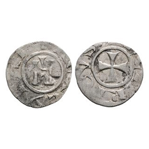 World Coins - Crusader Issues - Cyprus - Henry I - Billon Denier