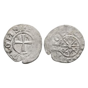 World Coins - Crusader Issues - Bohemond V - County of Tripoli - Billon Denier