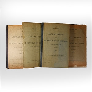 Natural History Books - Dept of Mines and Agriculture - NSW Annual Reports