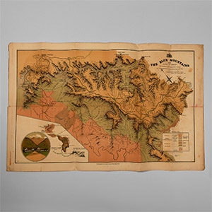 Natural History Books - Trickett - Australia, Blue Mountains Geological Map