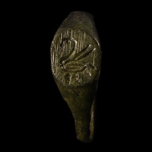 Medieval Ring with Swan