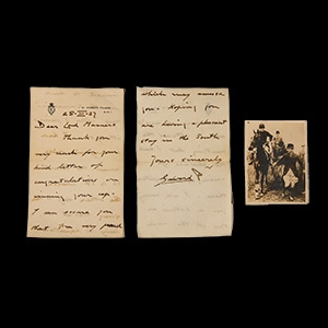 Prince Edward (Abdicated King Edward VIII) Handwritten Horse Racing Letter and Enclosed Photograph