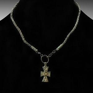 Byzantine Chain with Cross Pendant