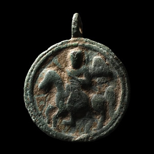 Byzantine Pendant with Saint George