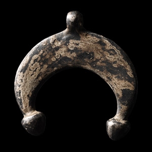 Roman Silver Lunar Pendant