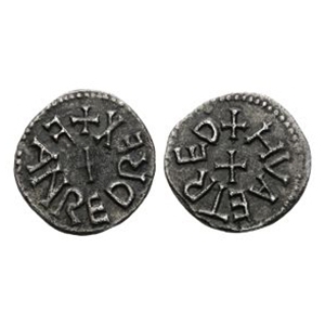 Anglo-Saxon Coins - Northumbria - Eanred / Hvaetred - Regal Issue AR Sceatta