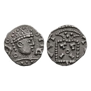 Anglo-Saxon Coins - Primary Phase - Series A Type 2a - Portrait AR Sceatta