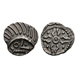 Anglo-Saxon Coins - Primary Phase - Stepped Cross Type 53 - Porcupine AR Sceatta