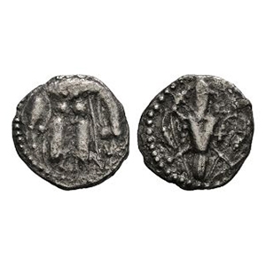 Anglo-Saxon Coins - Secondary Phase - Series V - Wolf and Twins AR Sceatta