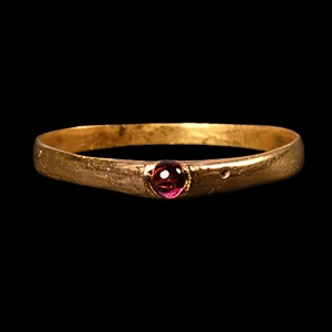 Medieval Bishops Gold Stirrup Ring