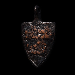 Medieval Knights Swinburn Family Heraldic Horse Harness Pendant with Three Boars Heads
