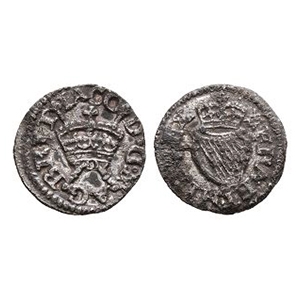 English Stuart Coins - James I - Harrington - Tinned Farthing