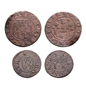 English Tokens - 17th Century - Eve / Brookland - Token Halfpenny and Farthing [2]
