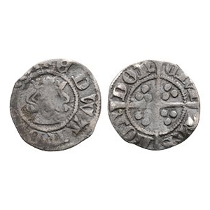English Medieval Coins - Edward III - London - Florin Farthing