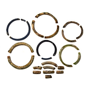 Egyptian Glass Bangle Fragment Group