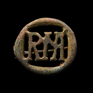 Roman ROMA Plate Brooch